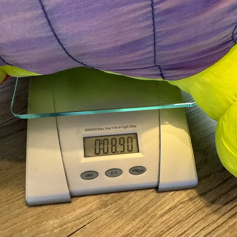 Vtg Stuffins Parachute Plush Lumpy’s Gang Yellow Dragon Nylon Plush Dinosaur 14”